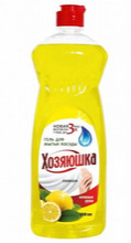 Гель 1 л, д/мытья посуды Лимон ХОЗЯЮШКА (501946)