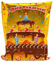 Пакет подарочный с клеевым краем 25*32+5 