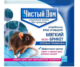 Брикет от крыс, тесто 