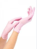Перчатки нитриловые  Foxy Gloves 3,5 гр.РОЗОВЫЕ ХS 1/50