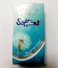Платочки бумажные Sоffione неаромат. 3-х слойные уп 10 шт