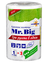Полотенце бумажное 2-х слойное белое 