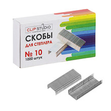 Скобы для степлера №10 (1000шт) Brauberg